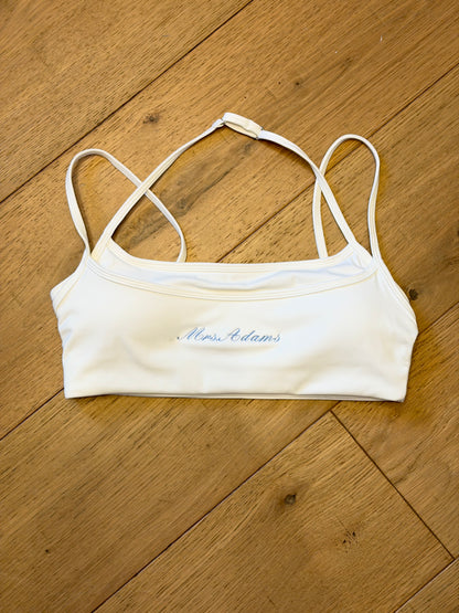 Custom Bridal Sports Bra