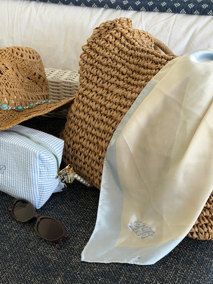 Monogrammed Head Scarf