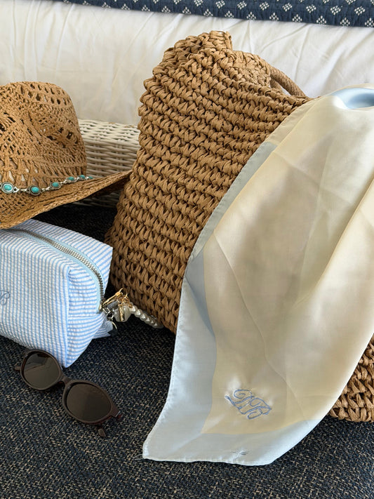 Monogrammed Head Scarf