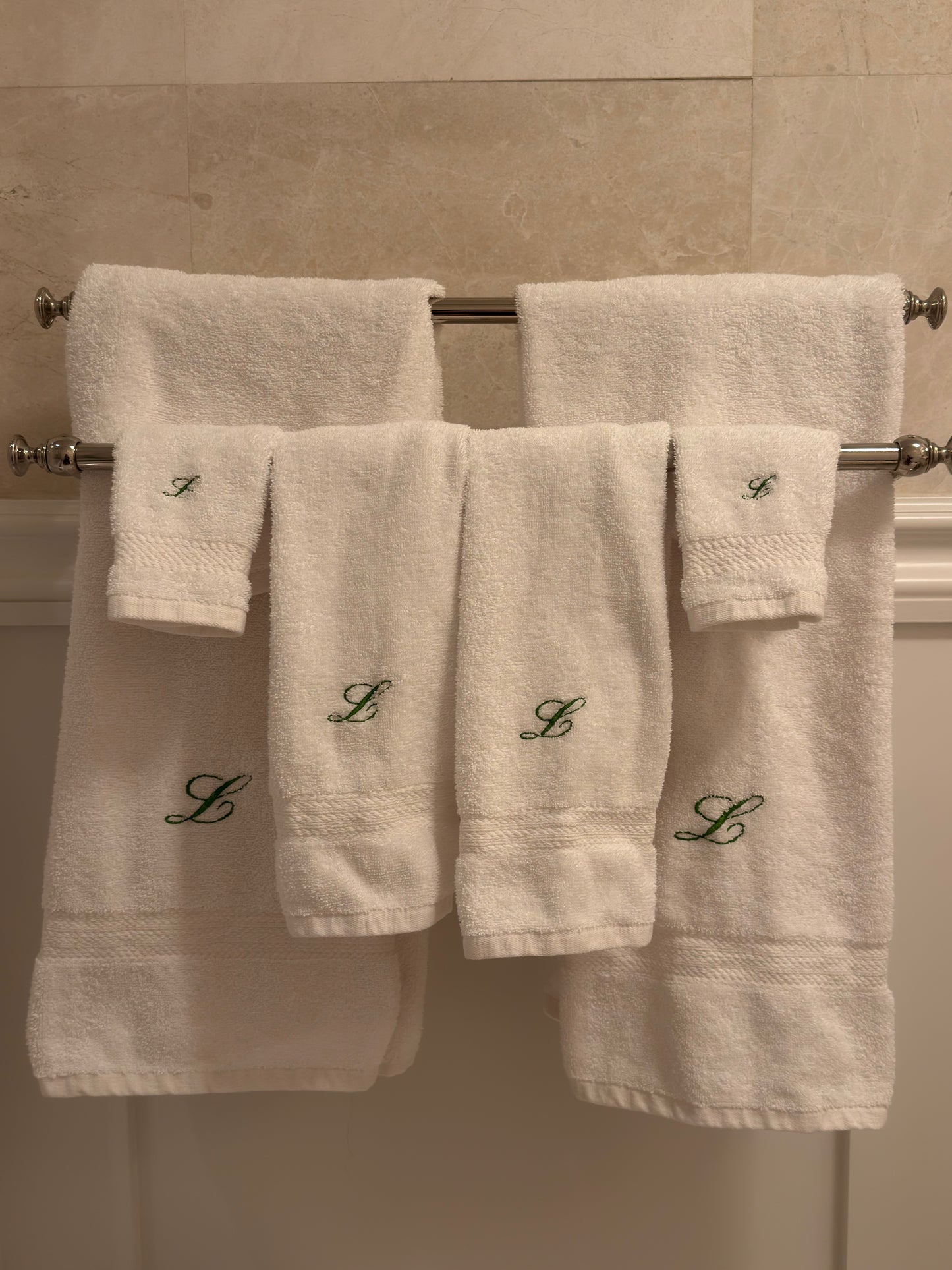 Custom Monogram 6-Piece Towel Set