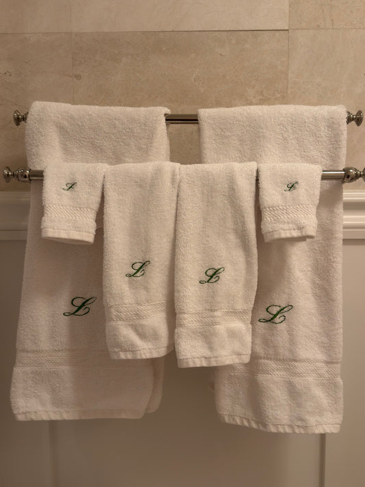 Custom Monogram 6-Piece Towel Set