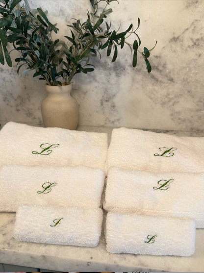 Custom Monogram 6-Piece Towel Set